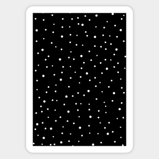 Black & White polka dot design Sticker